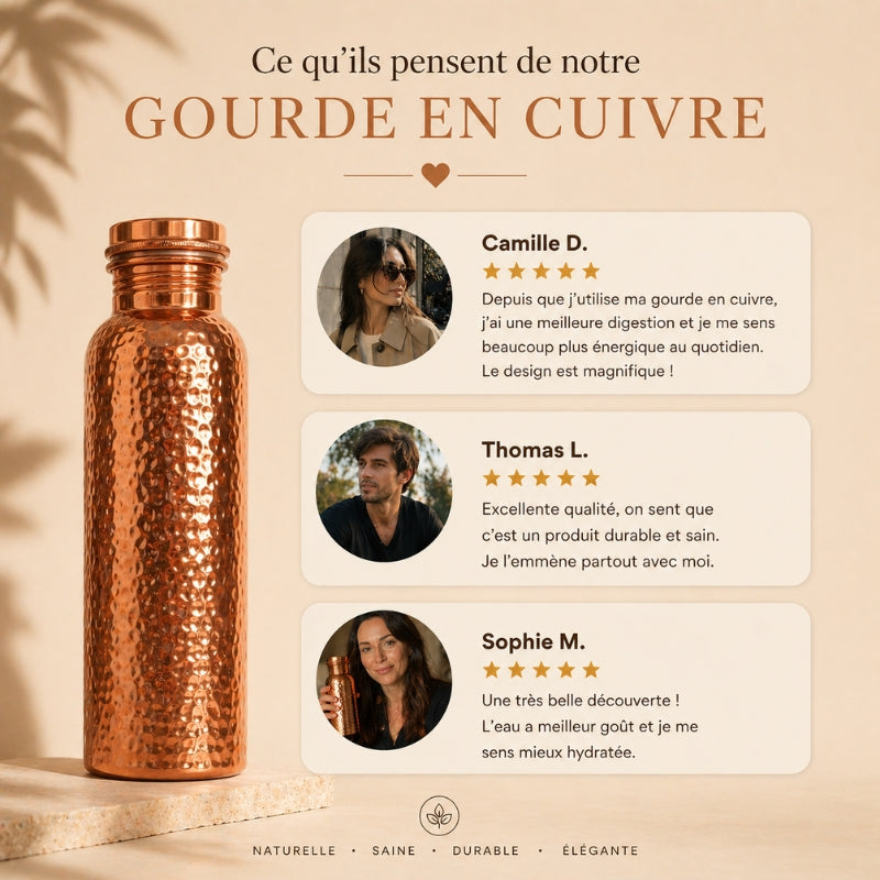 Gourde en Cuivre Pur