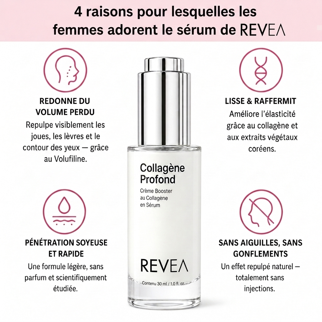Sérum pour peaux matures aux collagène coréens